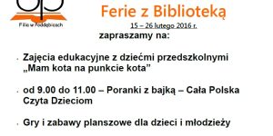 Ferie w BP w Poddębicach