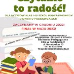 Czytanie to radość - Plakat