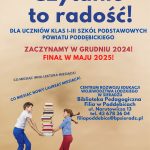 Plakat Czytanie to radość
